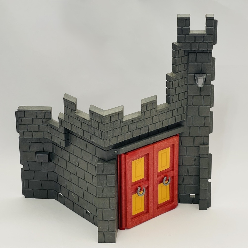 Playmobil Castle Wall Dark Gray Red Replacement Add-on Part Piece